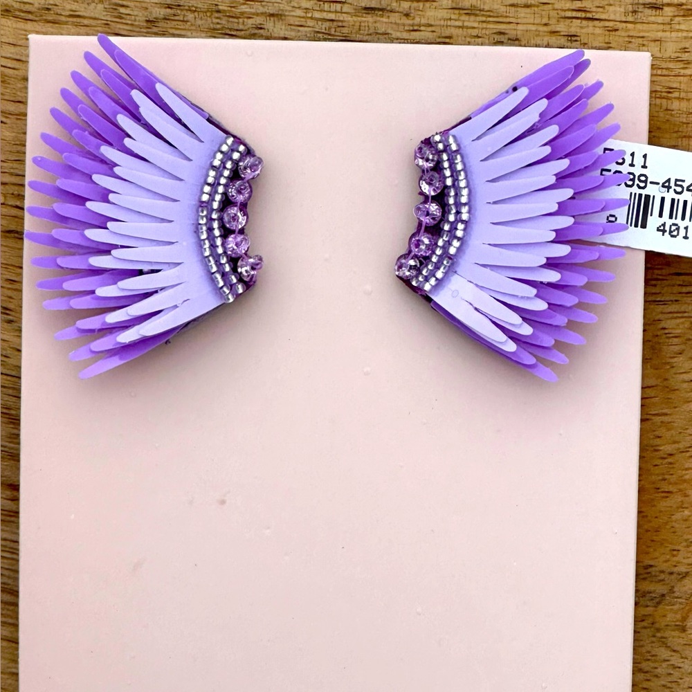 New Mignonne Gavigan Mico Madeline Lavender/Purple Combo Earrings